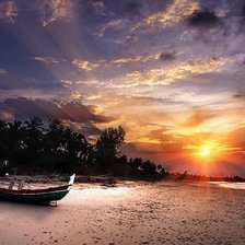 Схема вышивки «Закат»