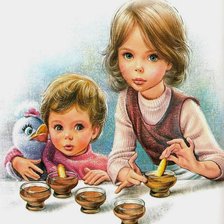 Схема вышивки «детки»