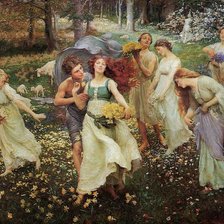 Схема вышивки «Весенняя пляска»