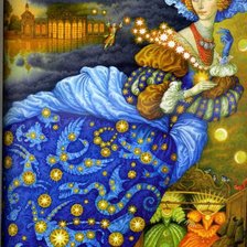 Схема вышивки «Дева-Полночь»