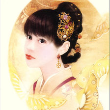 Схема вышивки «восточная красавица»