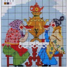 Схема вышивки «Чаепитие»