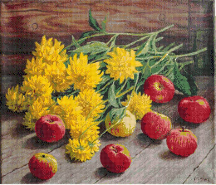 деревенский натюрморт - натюрморт - предпросмотр