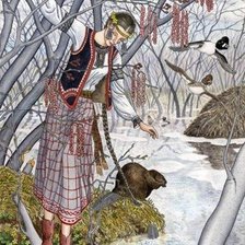 Схема вышивки «Быть бы мне деревом на берегу реки»