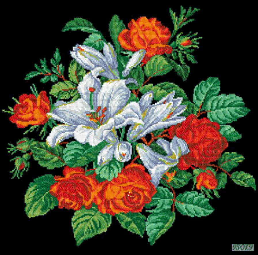 серия "цветы" - цветы.розы.лилии - предпросмотр