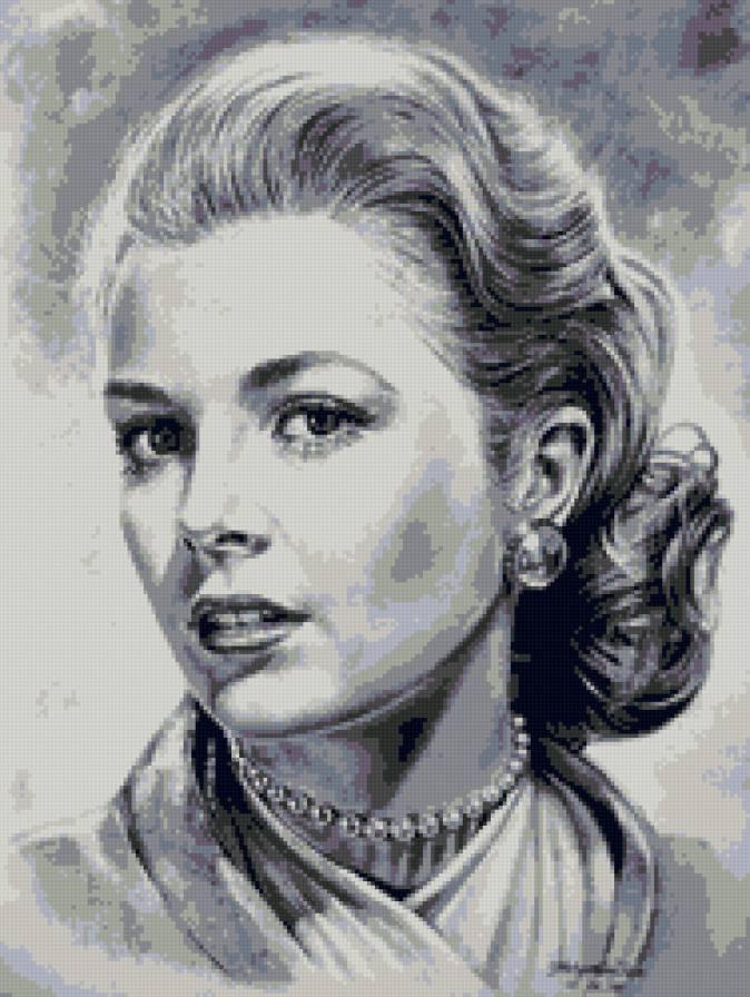 лицо актрисы - девушка, пано, портрет, картина - предпросмотр