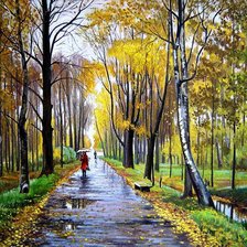 Схема вышивки «дождливая осень»