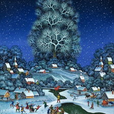 Схема вышивки «Зимушка»