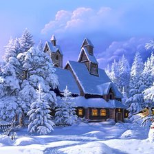 Схема вышивки «Зима»