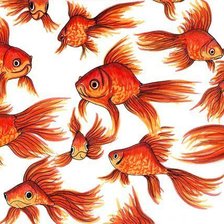 Схема вышивки «Рыбки (на подушку)»