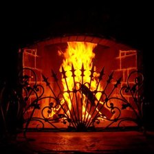 Схема вышивки «Камин»