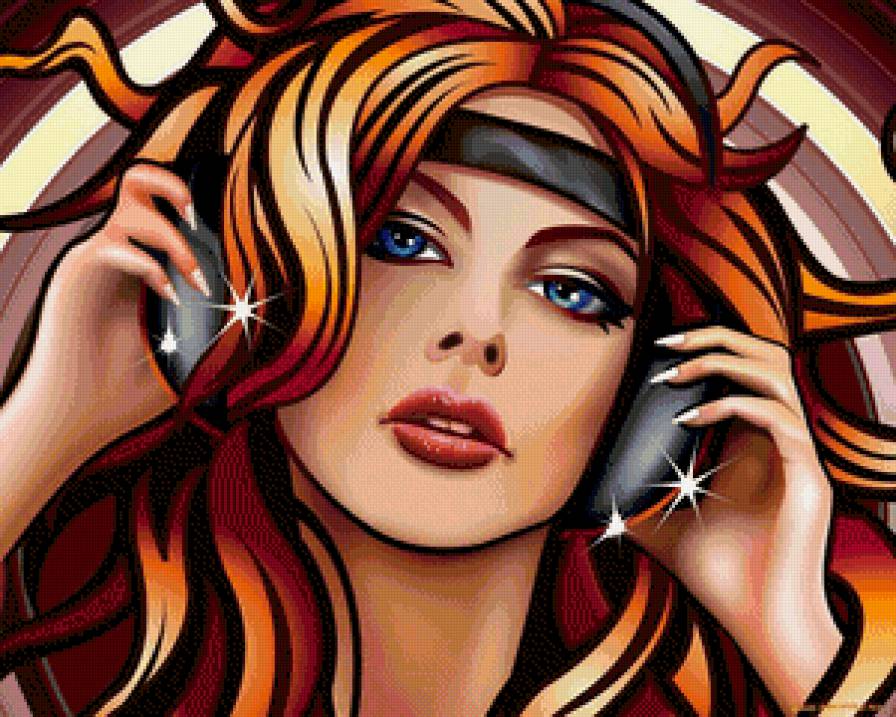 девушка в наушниках - девушка, люди - предпросмотр