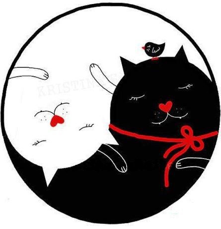 Инь и Янь - подушки - оригинал