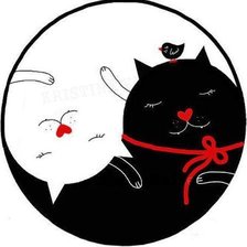 Схема вышивки «Инь и Янь»