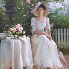 Схема вышивки «женские портреты»