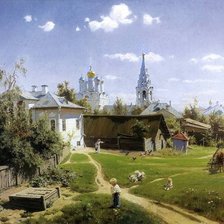 Схема вышивки «Московский дворик»