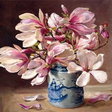 Схема вышивки «магнолия»