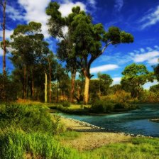 Схема вышивки «Речка»