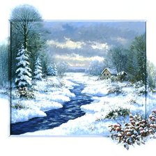 Схема вышивки «зима»