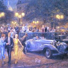 Схема вышивки «вечер»