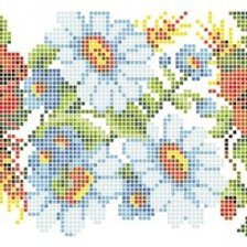 Схема вышивки «бордюр»