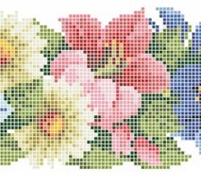 Схема вышивки «бордюр»