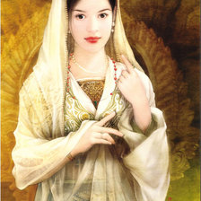 Схема вышивки «восточная красавица»