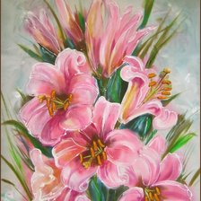 Схема вышивки «лилии»