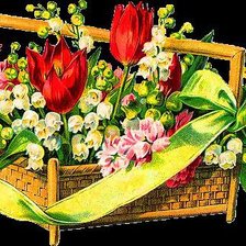 букет в корзинке