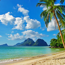 Схема вышивки «пляж»