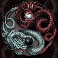 Схема вышивки «Инь»