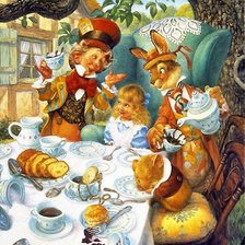 Схема вышивки «Хаед Алиса в стране чудес»