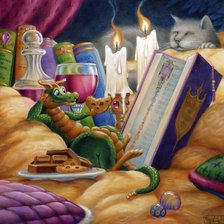 Схема вышивки «хаед дракон»