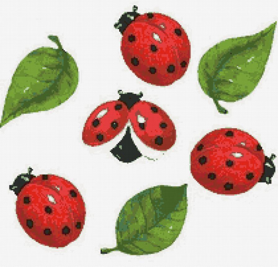 Божьи коровки 2 - подушка - предпросмотр