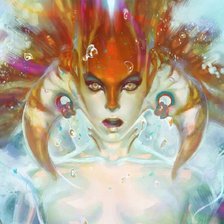 Схема вышивки «Naga Siren»