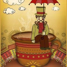 Схема вышивки «Чашка кофе»