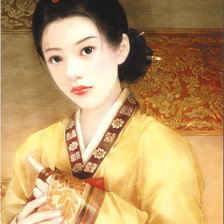 Схема вышивки «восточная красавица»