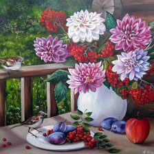 Схема вышивки «цветы»