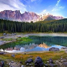 Озеро Карецца, Италия