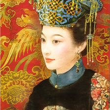 Схема вышивки «восточная красавица»