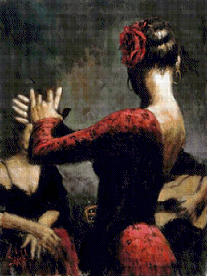 Фламенко - танец, женщина - предпросмотр