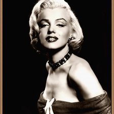 Схема вышивки «Мэрилин Монро»