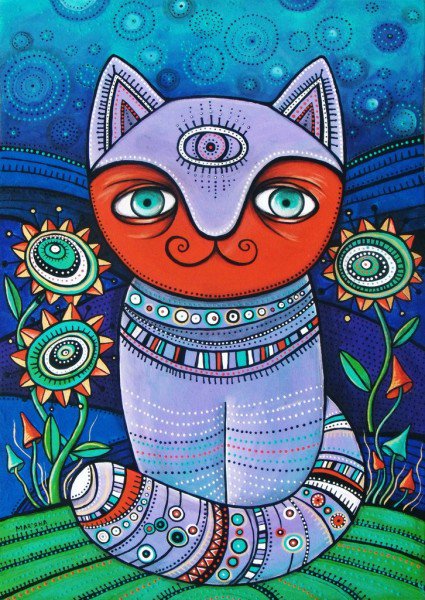 Всевидящий кот - кот, фэнтази - оригинал