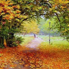 Схема вышивки «Осенний парк»