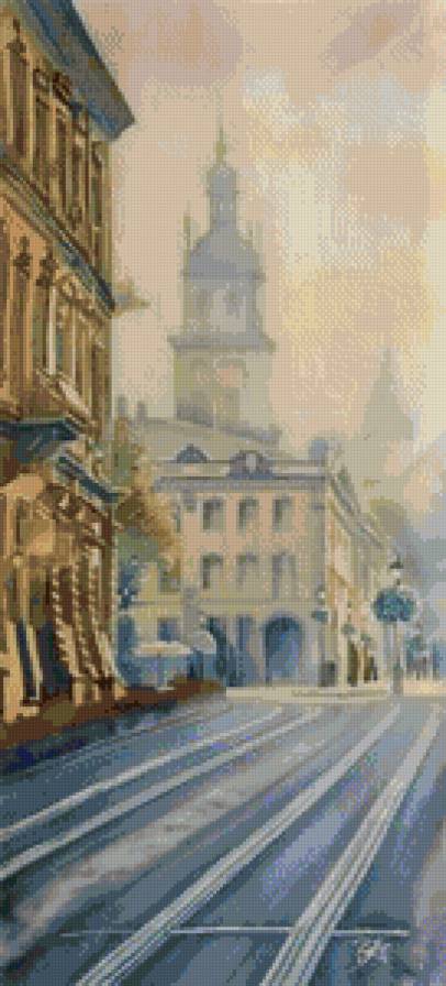 Львів. А час минає - за картиною олени королюк, города - предпросмотр