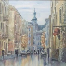 Схема вышивки «Львів. Після дощу»