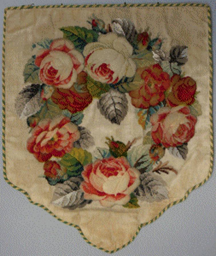 ретро - венок из роз - предпросмотр