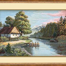 Схема вышивки «Тихая речка»