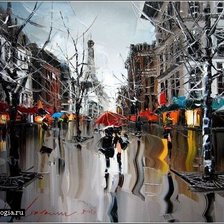 Схема вышивки «Улочка»