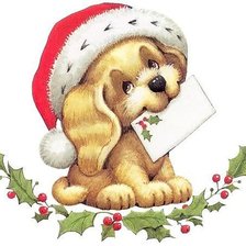 Схема вышивки «щеночек»